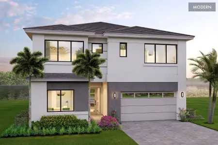 New construction Single-Family house 13110 Florida Crane Dr, Palm Beach Gardens, FL 33412  Capella - Modern- photo 0