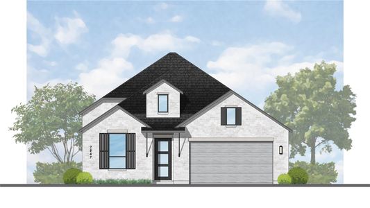 New construction Single-Family house 1700 Crimson Sunset Dr, Georgetown, TX 78628 plan Surrey - image