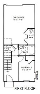 New construction Townhouse house 5120 S Tryon St, Charlotte, NC 28217 plan Carlton - image
