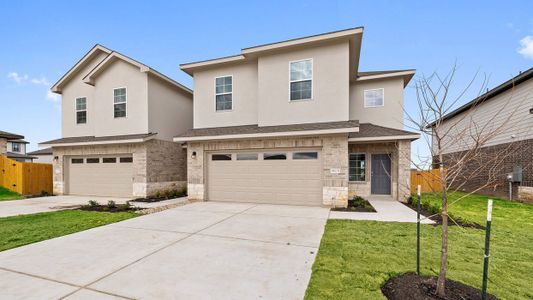 New construction Duplex house 14825 Afleet Alex Street, Manor, TX 78653 - photo 0