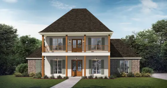 New construction Single-Family house Montgomery, TX 77356 plan The Chateau French - image