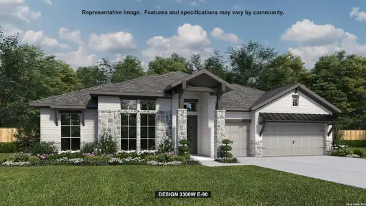 New construction Single-Family house 28403 Zarilli Ln, San Antonio, TX 78260 plan 3300W - image