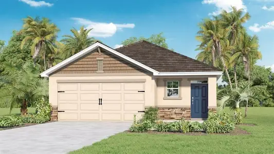 New construction Single-Family house 17959 Acorn Drop Rd, Land O' Lakes, FL 34638 plan Allex II - image