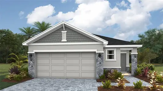New construction Single-Family house 1830 Hammock Trace Dr, Parrish, FL 34219 plan Allex - image
