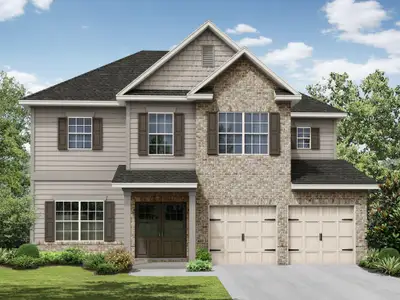 New construction Single-Family house 5631 Savannah River Rd, Atlanta, GA 30349 plan The Yorkshire - image