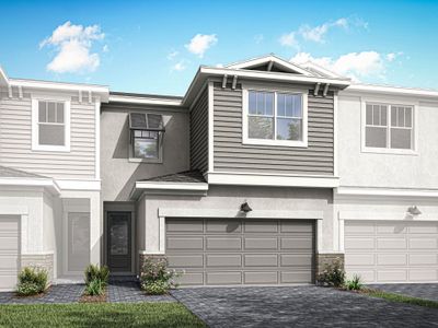 New construction Townhouse house 3567 Nw Solange Ct, Jensen Beach, FL 34957 Aqua- photo 0