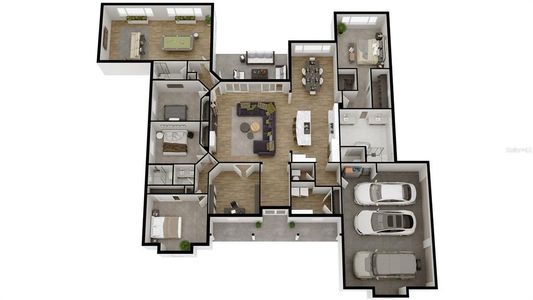 3D floorplan - can be customised