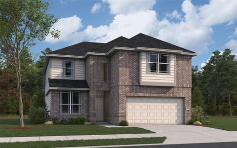 New construction Single-Family house 16024 Sandy Koufax Ct, Splendora, TX 77372 plan Hamilton - image