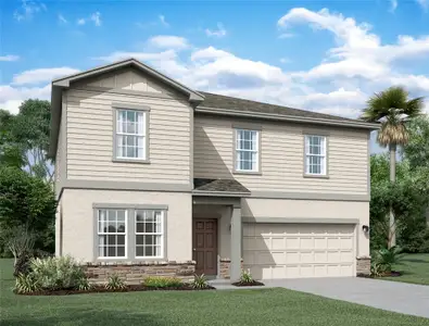 New construction Single-Family house 10829 Paddling Trace Run, Parrish, FL 34219 plan Solstice - image