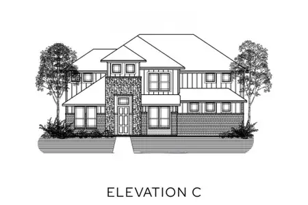New construction Single-Family house Waxahachie, TX 75165 plan The Carlyle II - Rear Entry - image