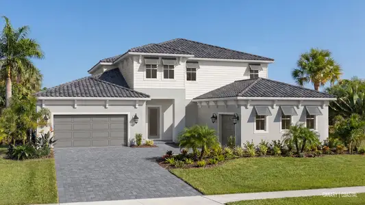 New construction Single-Family house 12243 White Blossom Ct, Parrish, FL 34219 plan Canary - image