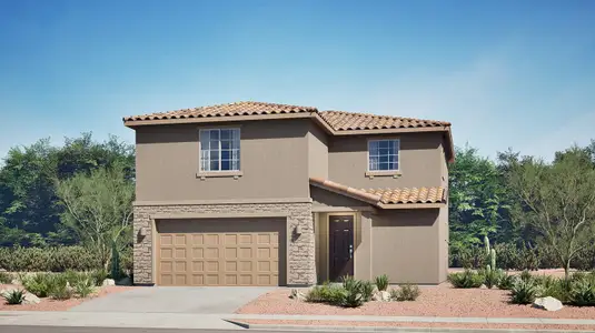 New construction Single-Family house 9570 W Mcdowell Rd, Marana, AZ 85658 plan Basin - image