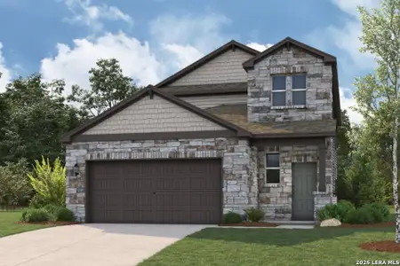 New construction Single-Family house 15443 Lonehollow Lk, San Antonio, TX 78253 plan Riley - 2511 - image