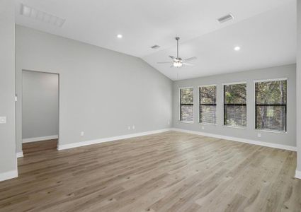 Large family room off the kitchen.