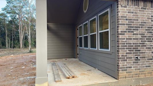 Covered patio in backyard - still under construction!