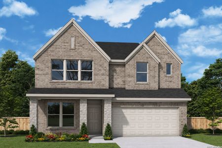 New construction Single-Family house 5805 Gunner Pt, New Braunfels, TX 78130 plan The Gladiola - image