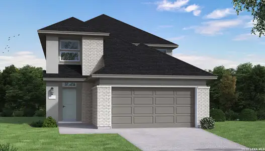 New construction Single-Family house 809 Saltbush St, New Braunfels, TX 78130 plan Wingate - image