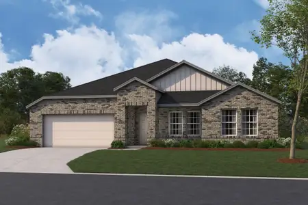 New construction Single-Family house 13800 Schumer Wy, Manor, TX 78653 plan Hawkins - Smart Series - image