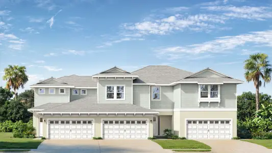New construction Townhouse house 31814 Anchor Point Dr, Wesley Chapel, FL 33545 plan Abaco - image