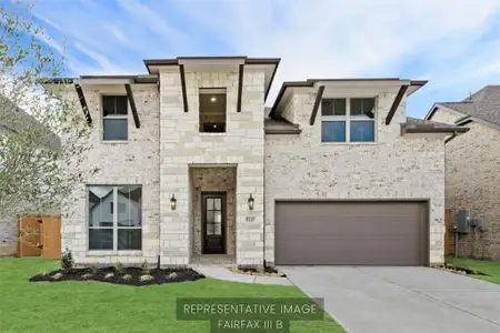 New construction Single-Family house 9218 Angelfish Wy, Manvel, TX 77578 plan Fairfax III - image