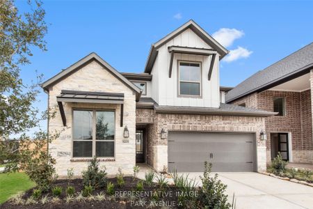 New construction Single-Family house 16838 Williams Gully Trl, Humble, TX 77346 The Park Avenue- photo 0