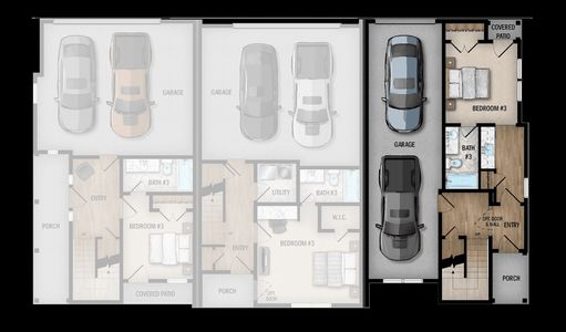 New construction Townhouse house 506 Santa Clara Pl, San Antonio, TX 78210 plan Presidio - image 3