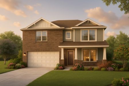 New construction Single-Family house 19218 Trinity Terrace Ln, Spring, TX 77379 plan Hemlock II Trinity Grove Country - image