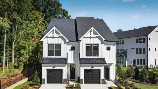 New construction Townhouse house 2021 N Salem St, Apex, NC 27523 plan Harrington End Unit - image