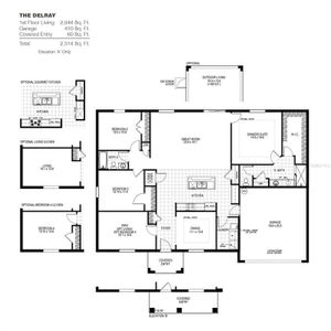 New construction Single-Family house 2666 Yuma Ave, North Port, FL 34286 plan Delray - image