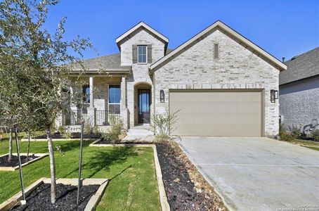 New construction Single-Family house 12447 Lanthimos, San Antonio, TX 78254 Amberley Plan- photo 0