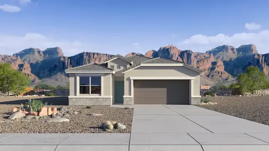 New construction Single-Family house 1350 W Shannons Wy, Coolidge, AZ 85128 plan Gaven - image