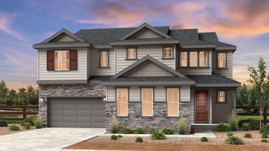 New construction Single-Family house 5698 Farrier Pt, Castle Rock, CO 80104 Keystone II- photo 0