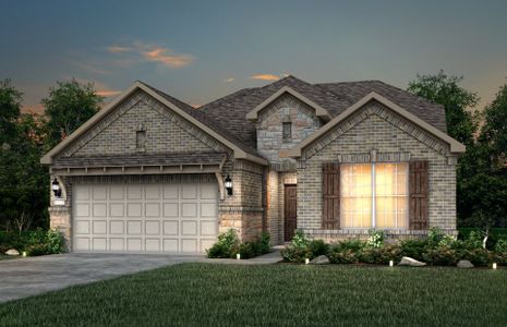 New construction Single-Family house 3349 Belted Galloway St, Leander, TX 78641 Mooreville- photo 1 1