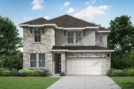 New construction Single-Family house 10901 Amistad Ln, Manor, TX 78653 plan Linden - image