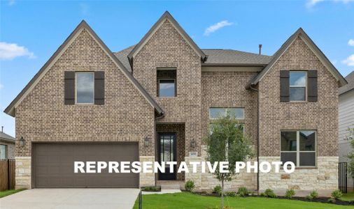 New construction Single-Family house 116 Cloverton Cres, Hutto, TX 78634 The Cameron- photo 0