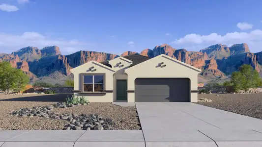 New construction Single-Family house 549 W Freedom St, Florence, AZ 85132 plan Harris - image