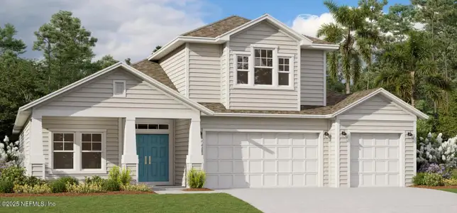 New construction Single-Family house 112 Holly Ridge Wy, St. Augustine, FL 32092 plan Boca - image