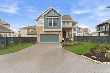 New construction Single-Family house 15139 Post Oak Falls Dr, Cypress, TX 77433 plan Oakdale – Courtyard Collection - image