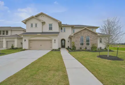 New construction Single-Family house 5215 Deer Valley Ct, Manvel, TX 77578 plan 6060 Elevation B - image