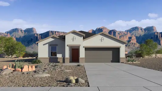 New construction Single-Family house 1580 E Currier Dr, Casa Grande, AZ 85122 plan Cali - image