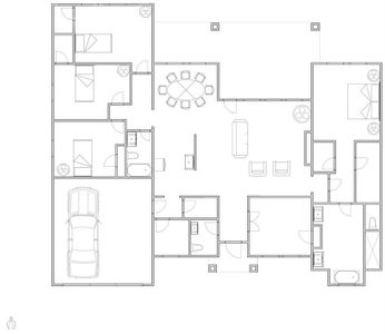 Floor Plan with 2420 SF of living space.