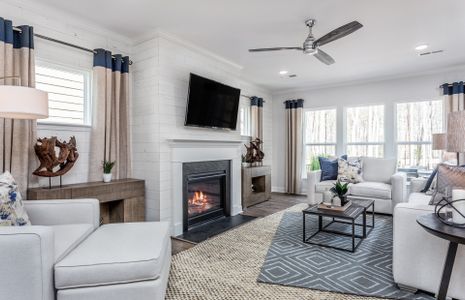 Spacious Gathering Room with Optional Fireplace