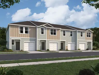 New construction Townhouse house 1149 Bluewater Ln, Rockledge, FL 32955 plan Pulsar - image