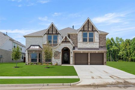 New construction Single-Family house 2552 Amber Ridge Lane, Grand Prairie, TX 75054 Brentwood 3F (w/Media)- photo 0