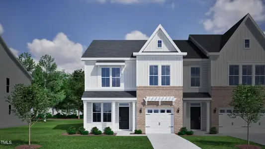 New construction Townhouse house 1205 Bell Heather Rd, Unit 18, Durham, NC 27703 null- photo 0