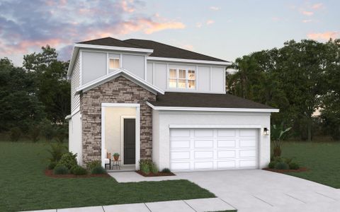 New construction Single-Family house 8082 Sunny Point Trl, Parrish, FL 34219 plan Salerno - image