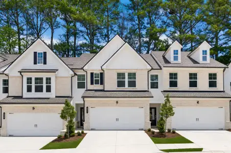 New construction Townhouse house 887 Rainwater Trce, Lawrenceville, GA 30044 plan Hawkins - image