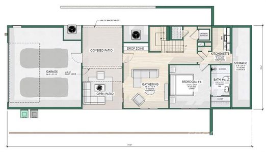 Lower level layout