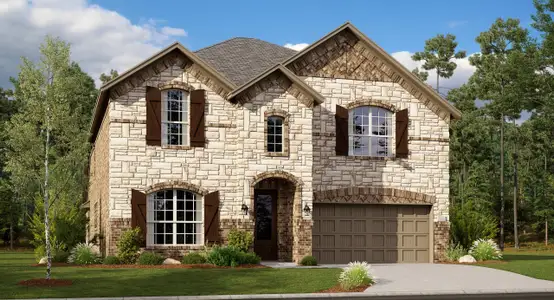 New construction Single-Family house 9324 Meadowfield Rd, Fort Worth, TX 76179 plan Sunstone w/Media 3-Car Garage - image
