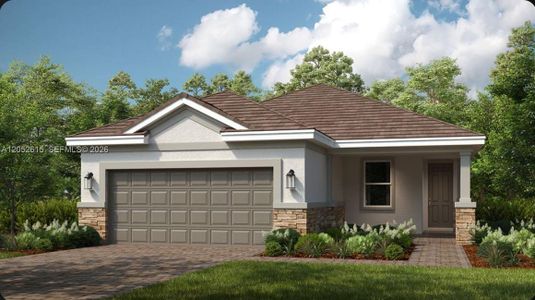 New construction Single-Family house 13433 Sw Mazzano St, Port St. Lucie, FL 34987 plan Matera - image
